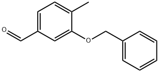 3-(苄氧基)-4-甲基苯甲醛 结构式