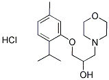 1-(2-Isopropyl-5-methylphenoxy)-3-morpholin-4-ylpropan-2-ol hydrochloride 结构式
