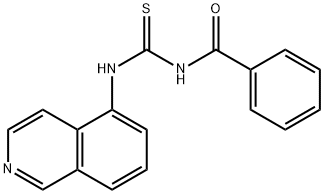 N-BENZOYL-N'-(5-ISOQUINOLINYL)THIOUREA 结构式