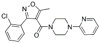 1-{[3-(2-CHLOROPHENYL)-5-METHYLISOXAZOL-4-YL]CARBONYL}-4-PYRIDIN-2-YLPIPERAZINE 结构式