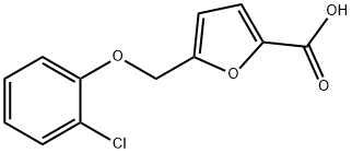 5-(2-氯-苯氧基甲基)-呋喃-2-羧酸 结构式