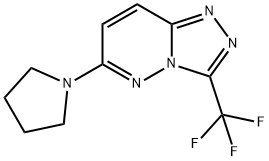 6-(1-PYRROLIDINYL)-3-(TRIFLUOROMETHYL)[1,2,4]TRIAZOLO[4,3-B]PYRIDAZINE 结构式