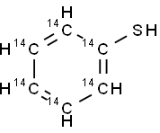 Benzenethiol [14C(U)] 结构式
