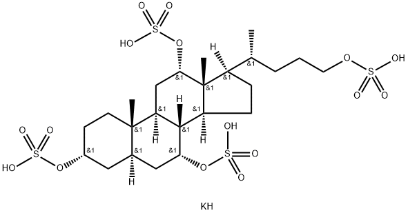 PETROMYZONOL-3,7,12,21-TETRASULFATE 结构式