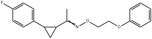 1-[2-(4-FLUOROPHENYL)CYCLOPROPYL]-1-ETHANONE O-(2-PHENOXYETHYL)OXIME 结构式