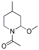 1-ACETYL-2-METHOXY-4-METHYL-PIPERIDINE 结构式