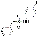 N-BENZYLSULFONYL(4-IODO)ANILINE 结构式