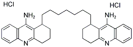 9-AMINO-1,2,3,4-TETRAHYDROACRIDINE BIS 1,7-HEPTYLENE DIHYDROCHLORIDE 结构式