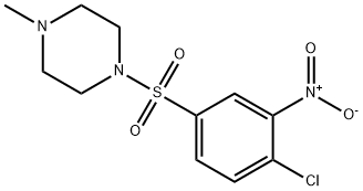 1-(4-氯-3-硝基苯磺酰基)-4-甲基哌嗪 结构式