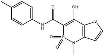 4-HYDROXY-1-METHYL-N-(4-METHYLPHENYL)-2,2-DIOXO-1,2-DIHYDRO-2LAMBDA6-THIENO[3,2-C][1,2]THIAZINE-3-CARBOXAMIDE 结构式