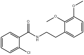 N-[2-(2,3-DIMETHOXYPHENYL)ETHYL](2-CHLOROPHENYL)CARBOXAMIDE 结构式