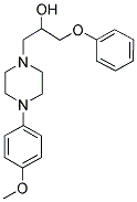 1-[4-(4-METHOXYPHENYL)PIPERAZINO]-3-PHENOXY-2-PROPANOL 结构式