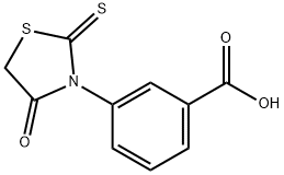 3-(4-OXO-2-THIOXOTHIAZOLIDIN-3-YL)BENZOIC ACID 结构式