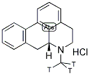 R(-)APOMORPHINE, [N-METHYL-3H] HYDROCHLORIDE 结构式