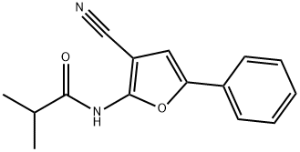 N-(3-CYANO-5-PHENYL-2-FURYL)-2-METHYLPROPANAMIDE 结构式