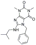 7-BENZYL-8-(ISOBUTYLAMINO)-1,3-DIMETHYL-3,7-DIHYDRO-1H-PURINE-2,6-DIONE 结构式