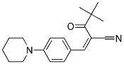 2-(2,2-DIMETHYLPROPANOYL)-3-(4-PIPERIDYLPHENYL)PROP-2-ENENITRILE 结构式