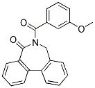 6-(3-METHOXYBENZOYL)-6,7-DIHYDRO-5H-DIBENZO[C,E]AZEPIN-5-ONE 结构式