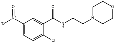 (2-CHLORO-5-NITROPHENYL)-N-(2-MORPHOLIN-4-YLETHYL)FORMAMIDE 结构式