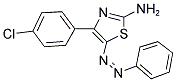 4-(4-CHLOROPHENYL)-5-(PHENYLDIAZENYL)-1,3-THIAZOL-2-YLAMINE 结构式