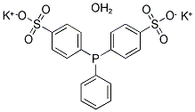 4,4'-(PHENYLPHOSPHINIDENE)BIS(BENZENESULFONIC ACID), DIPOTASSIUM SALT HYDRATE 结构式