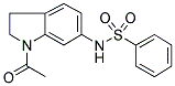 N-(1-ACETYL-2,3-DIHYDRO-(1H)-INDOL-6-YL)BENZENESULPHONAMIDE 结构式