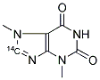 THEOBROMINE, [8-14C]- 结构式
