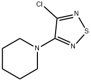 1-(4-氯-1,2,5-噻二唑-3-基)哌啶 结构式