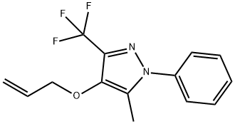 4-(ALLYLOXY)-5-METHYL-1-PHENYL-3-(TRIFLUOROMETHYL)-1H-PYRAZOLE 结构式