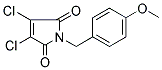 3,4-DICHLORO-1-(4-METHOXYBENZYL)-1H-PYRROLE-2,5-DIONE 结构式