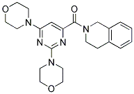 2-[(2,6-DIMORPHOLINOPYRIMIDIN-4-YL)CARBONYL]-1,2,3,4-TETRAHYDROISOQUINOLINE 结构式