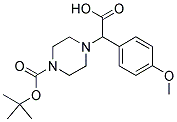 2-(4-BOC-PIPERAZINYL)-2-(4-METHOXY-PHENYL)ACETIC ACID 结构式
