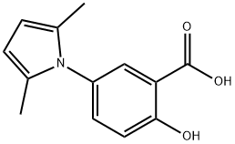 5-(2,5-二甲基-吡咯-1-基)-2-羟基-苯甲酸 结构式