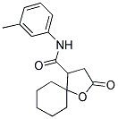 N-(3-METHYLPHENYL)-2-OXO-1-OXASPIRO[4.5]DECANE-4-CARBOXAMIDE 结构式