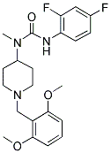 N-(2,4-Difluorophenyl)-N'-[1-(2,6-dimethoxybenzyl)piperidin-4-yl]-N'-methylurea 结构式