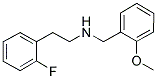 [2-(2-FLUORO-PHENYL)-ETHYL]-(2-METHOXY-BENZYL)-AMINE 结构式