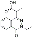 2-(3-ETHYL-4-OXO-3,4-DIHYDRO-PHTHALAZIN-1-YL)-PROPIONIC ACID 结构式