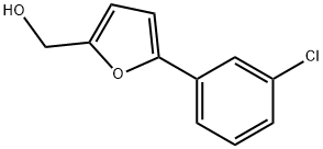 [5-(3-CHLORO-PHENYL)-FURAN-2-YL]-METHANOL 结构式
