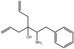 4-(1-氨基-2-苯基乙基)庚烷-1,6-二烯-4-醇 结构式