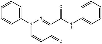 4-OXO-N,1-DIPHENYL-1,4-DIHYDRO-3-PYRIDAZINECARBOXAMIDE 结构式