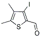 3-IODO-4,5-DIMETHYLTHIOPHENE-2-CARBALDEHYDE 结构式