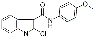 2-Chloro-N-(4-methoxyphenyl)-1-methyl-1H-indole-3-carboxamide 结构式