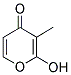 2-Hydroxy-3-methyl-pyran-4-one 结构式