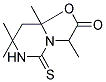 3,7,7,8A-TETRAMETHYL-5-THIOXO-TETRAHYDRO-OXAZOLO[3,2-C]PYRIMIDIN-2-ONE 结构式