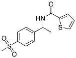N-[1-[4-(Methylsulphonyl)phenyl]ethyl]thiophene-2-carboxamide 结构式