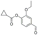 CYCLOPROPANECARBOXYLIC ACID 2-ETHOXY-4-FORMYL-PHENYL ESTER 结构式