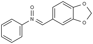 (1,3-Benzodioxol-5-ylmethylene)(phenyl)azane oxide 结构式