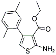 2-AMINO-4-(2,5-DIMETHYL-PHENYL)-THIOPHENE-3-CARBOXYLIC ACID ETHYL ESTER 结构式