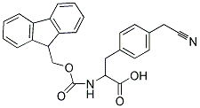 FMOC-D,L-PHE(4-CH2-CN) 结构式