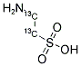 2-氨基乙磺酸-13C2 结构式